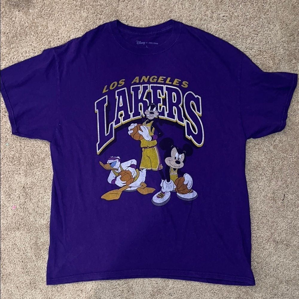 Disney x Junk Food Los Angeles Lakers T-Shirt, size L